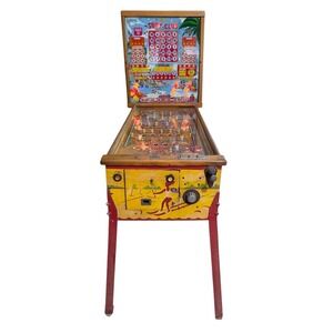 Bally Surf Club Pinball Machine 1960s Vintage Bingo Arcade Lights On, No Play GA